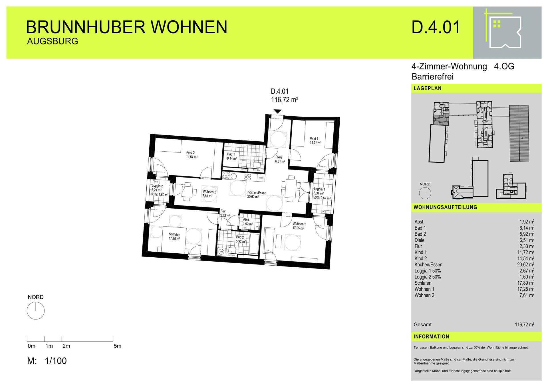 4-Zimmer-Wohnung in Augsburg / Dieselstraße