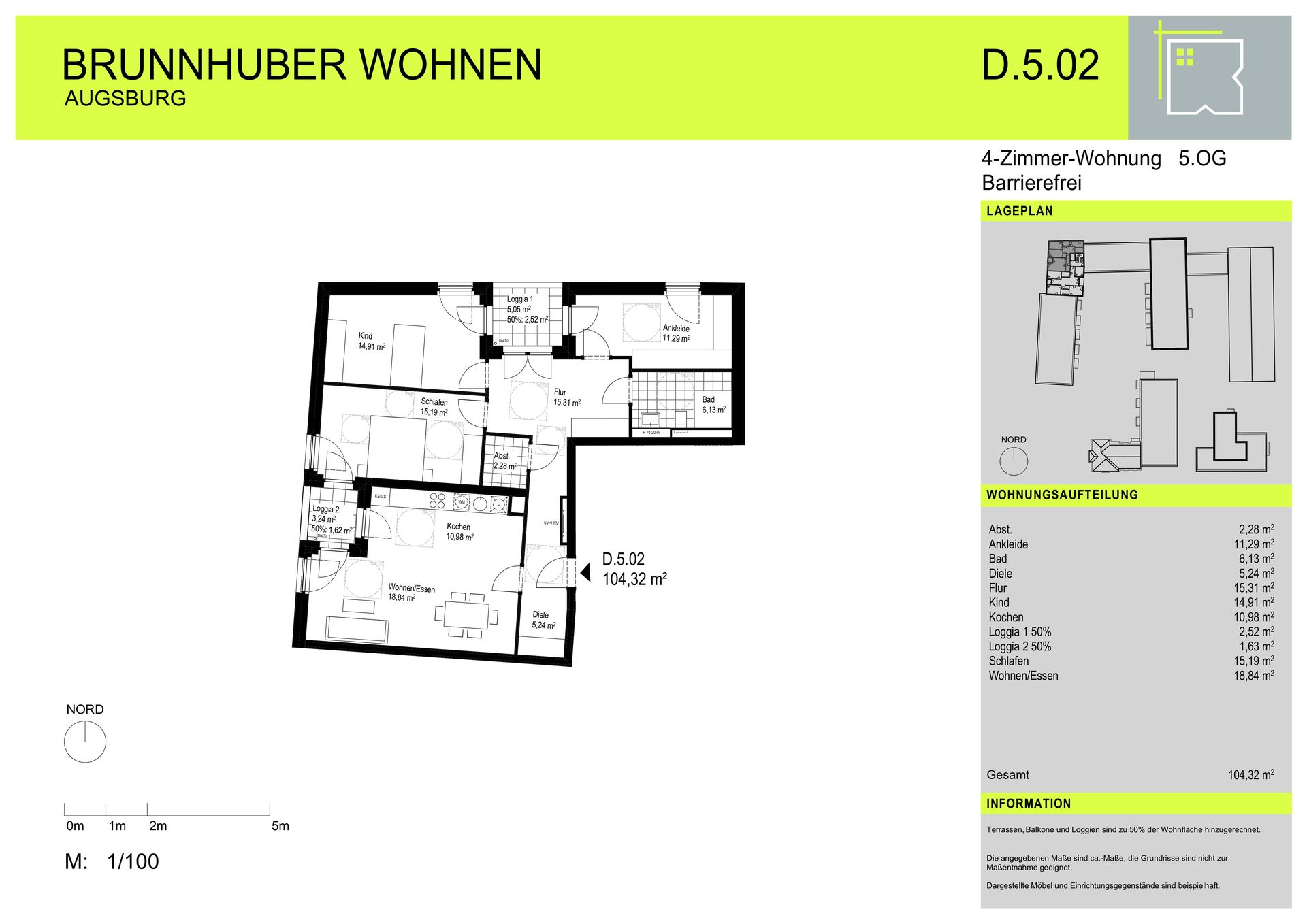 4-Zimmer-Wohnung in Augsburg / Dieselstraße